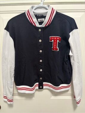 Tommy Hilfiger Navy, White & Red Varsity Jacket